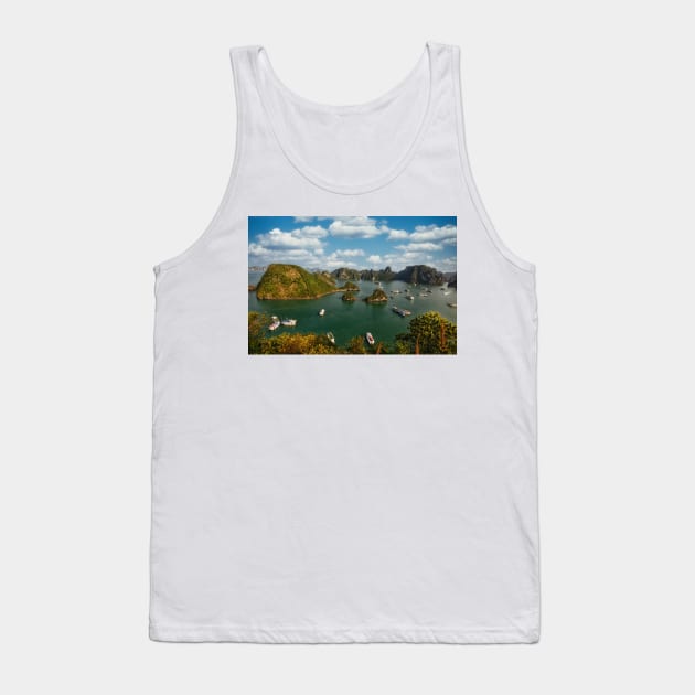 Ha Long Bay near Hanoi in Vietnam Tank Top by Offiinhoki